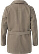 Korte wollen jas met riem, Desert Taupe Mel., Packshot image number 1
