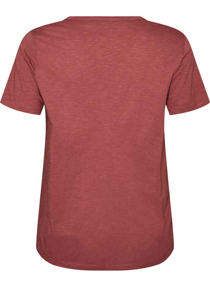 T-shirt dot&eacute; de boutons, Cuivr&eacute;, Packshot image number 1