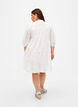 Overhemdjurk van katoen met broderie anglaise, Bright White, Model image number 1