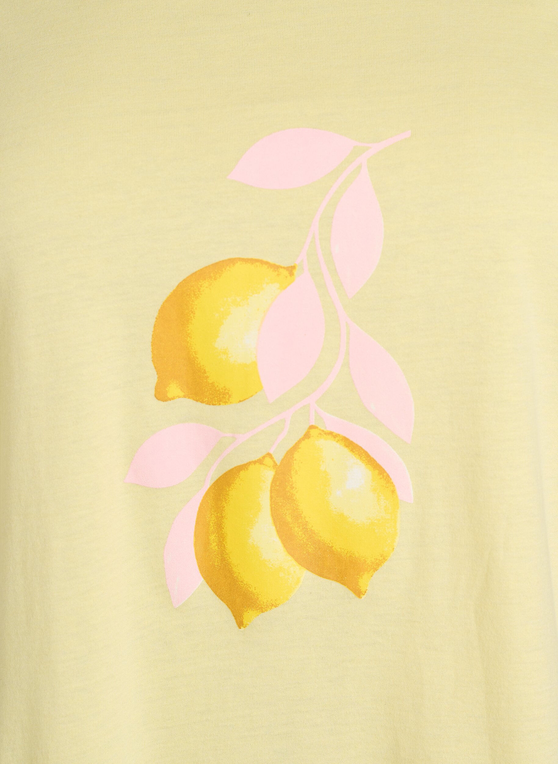 Zizzi T-shirt imprim&eacute;, Jaune, Packshot image number 2
