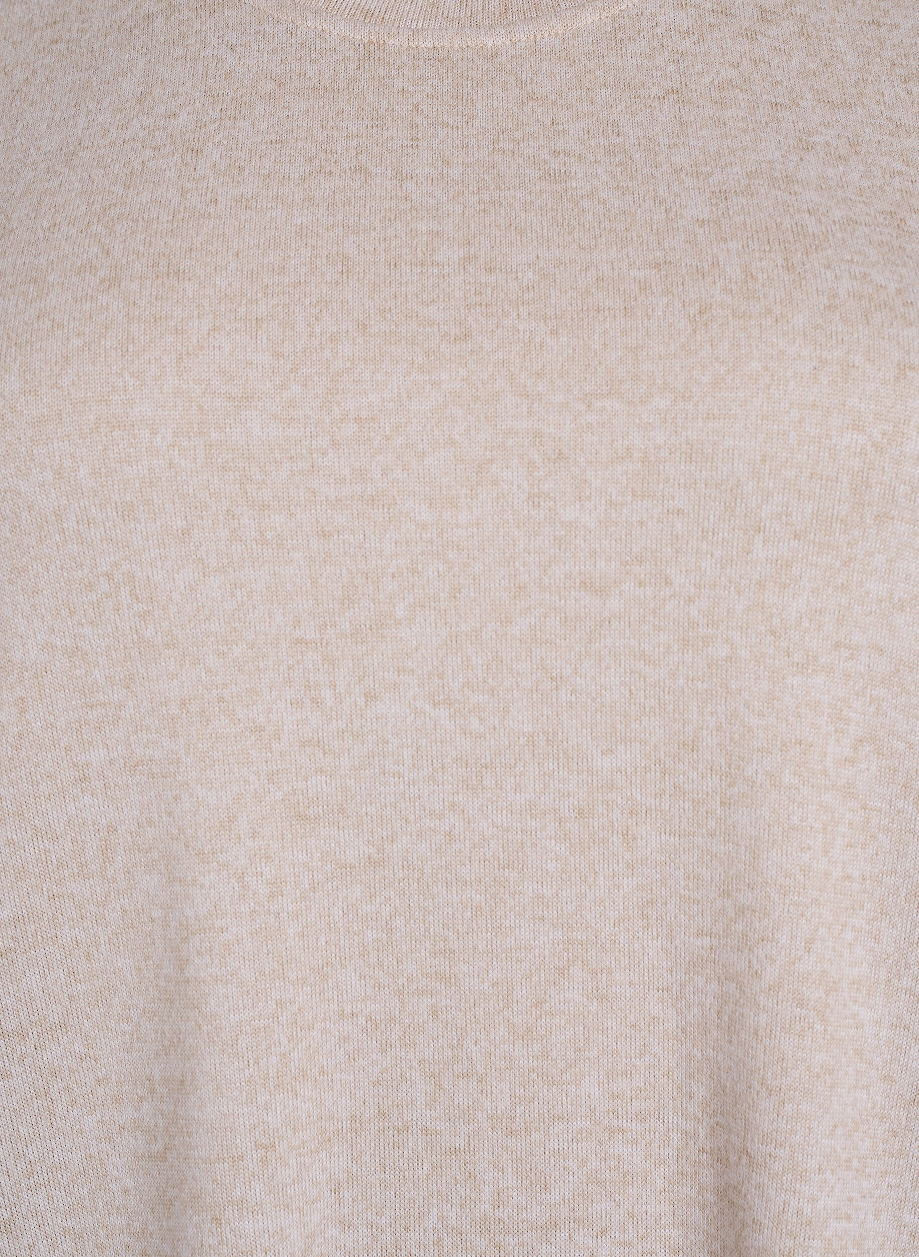 ZizziChemisier avec d&eacute;tails boutons et manches courtes bouffantes, Beige, Packshot image number 2