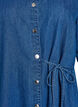 Denimjurk met knoopsluiting en strikdetail, Blauw, Packshot image number 2