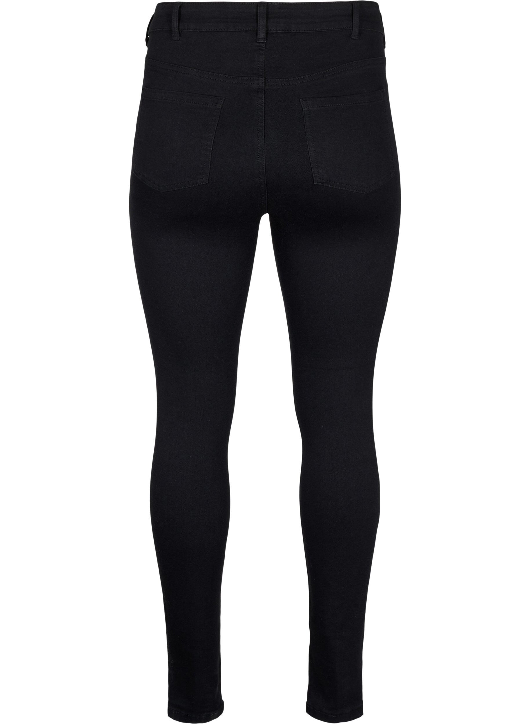 Zizzi Jean super slim &agrave; taille haute, Black, Packshot image number 1