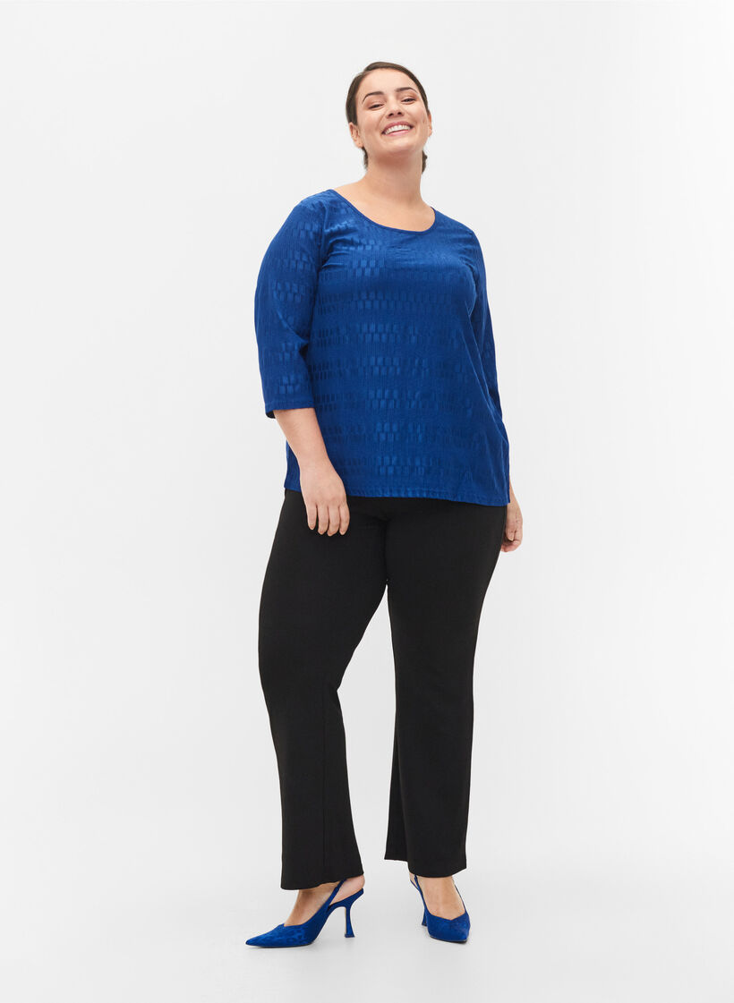 Gedessineerde top met 3/4 mouwen, Surf the web, Model image number 2