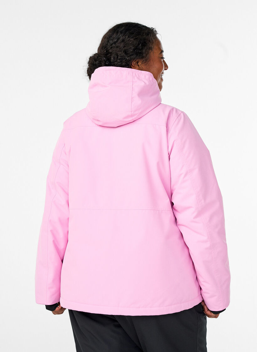 Anorak de ski fonctionnel avec capuche, Rose, Model image number 2
