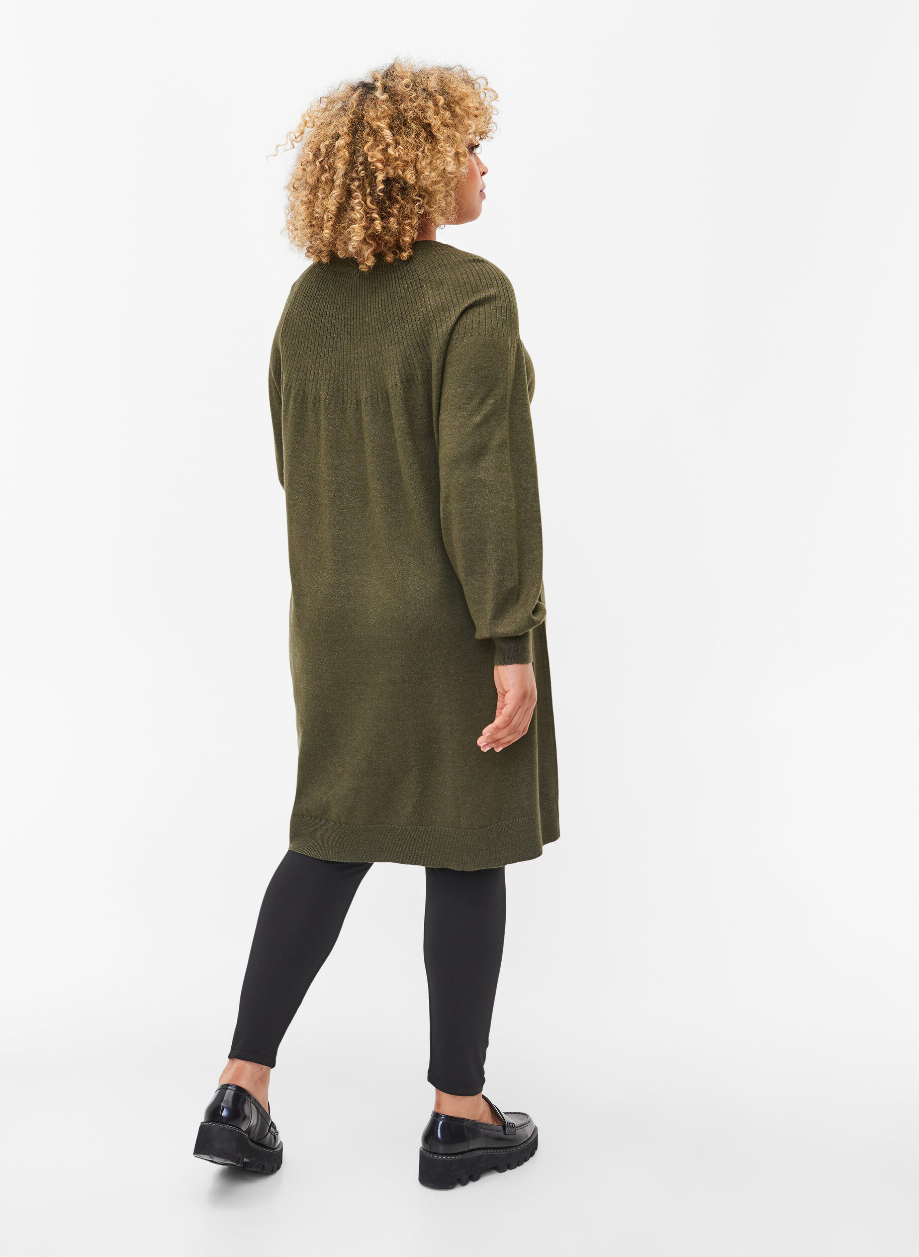 Zizzi2-pack basis leggings, Black, Model image number 1