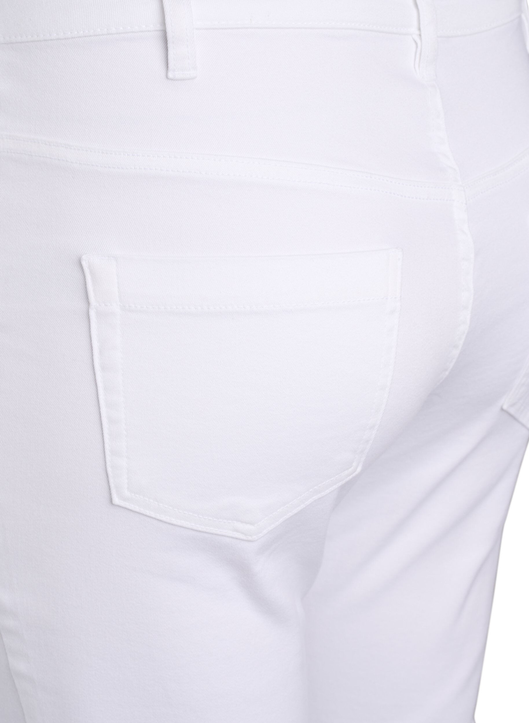 ZizziSlim fit Emily jeans met normale taille, Wit, Packshot image number 3