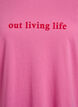 T-shirt imprim&eacute;, Rose, Packshot image number 2