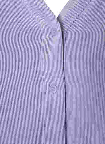 Robe en velours avec manches 3/4 et boutons, Wisteria, Packshot image number 2