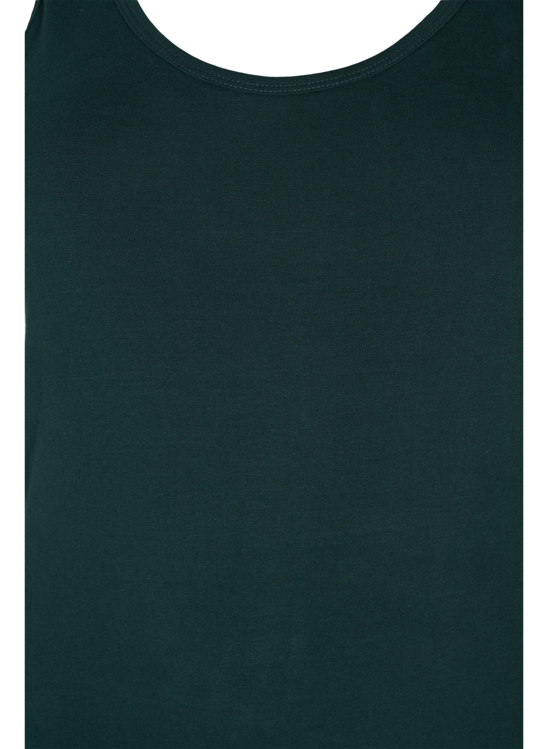 ZizziHaut basique en coton, Vert fonc&eacute;, Packshot image number 2