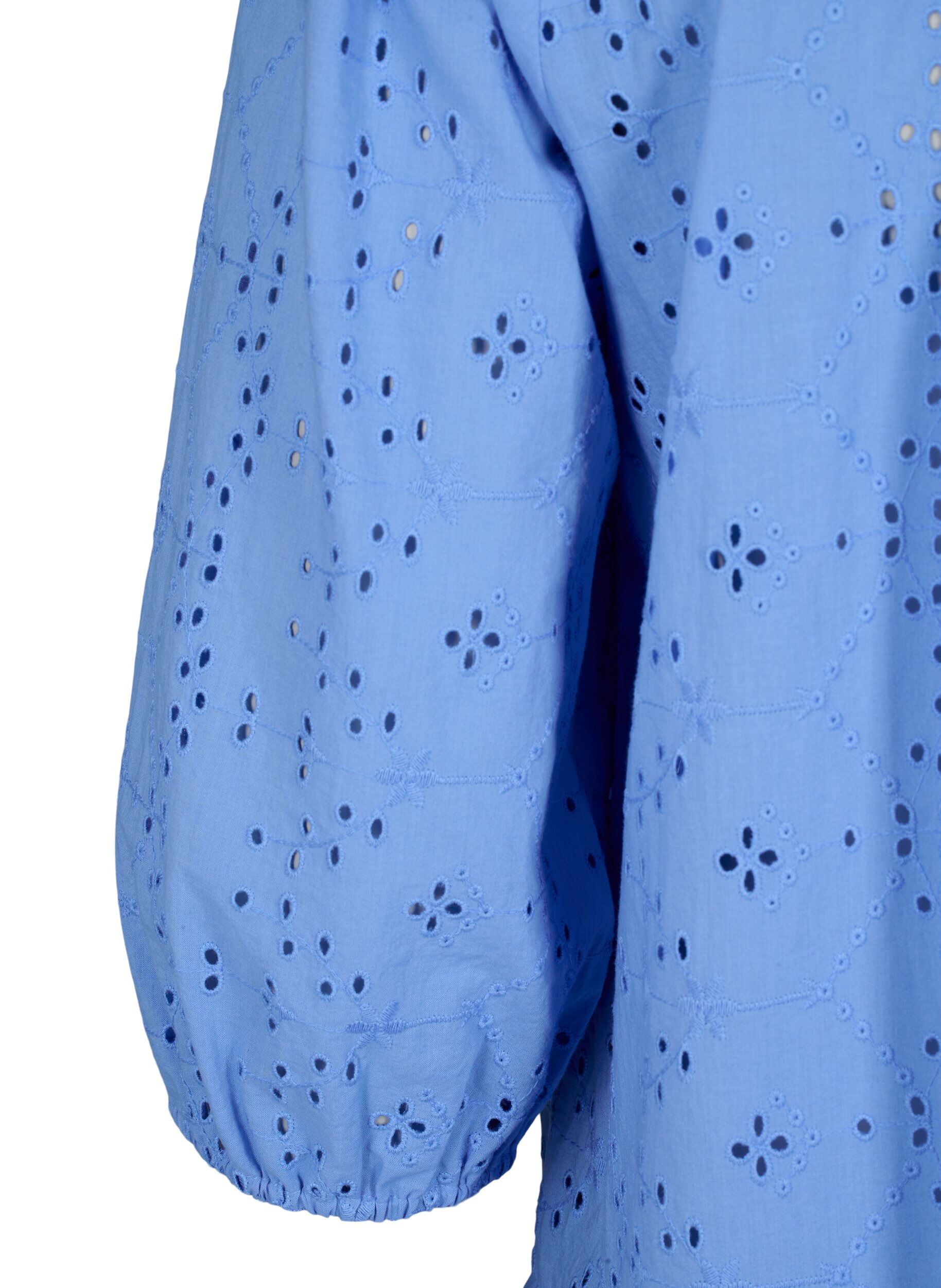ZizziOverhemdjurk van katoen met broderie anglaise, Marina, Packshot image number 3