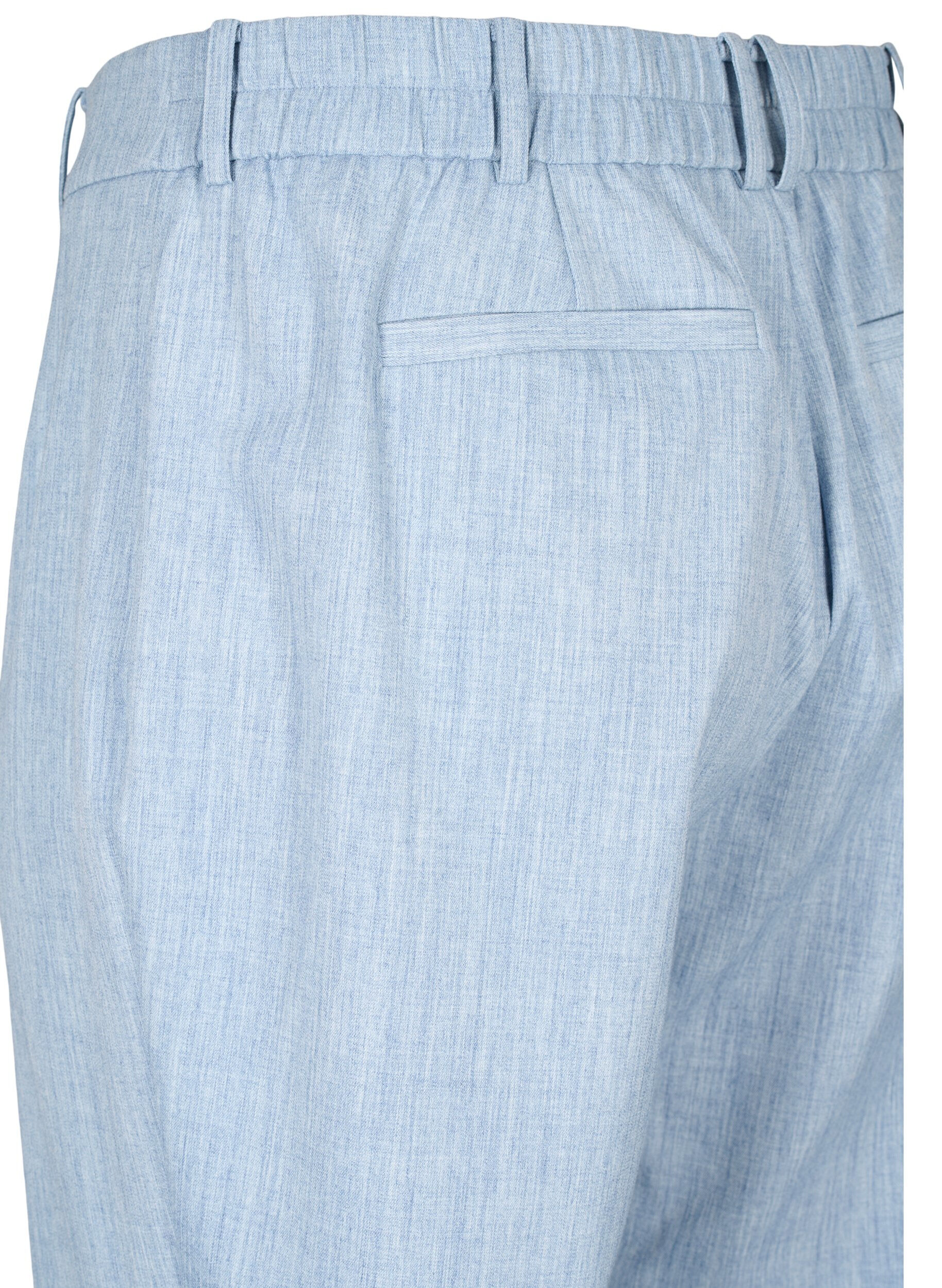 ZizziGem&ecirc;leerde broek met elastiek en knoopsluiting, Infinity , Packshot image number 3