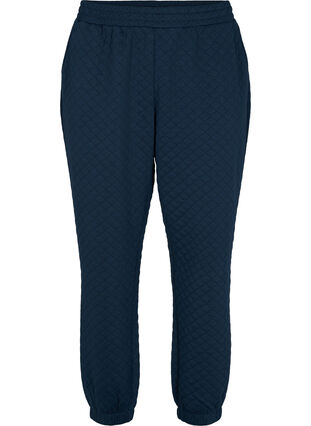 Pantalon de survêtement matelassé avec poches, Navy Blazer, Packshot image number 0