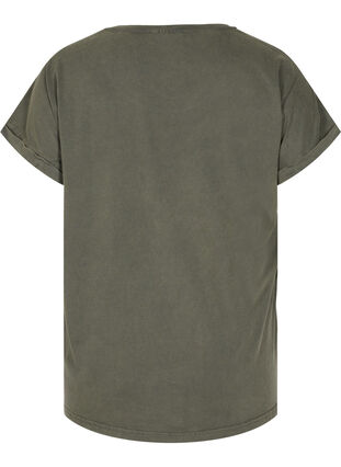 T-shirt en coton bio avec imprimé, Ivy acid Lion as s, Packshot image number 1