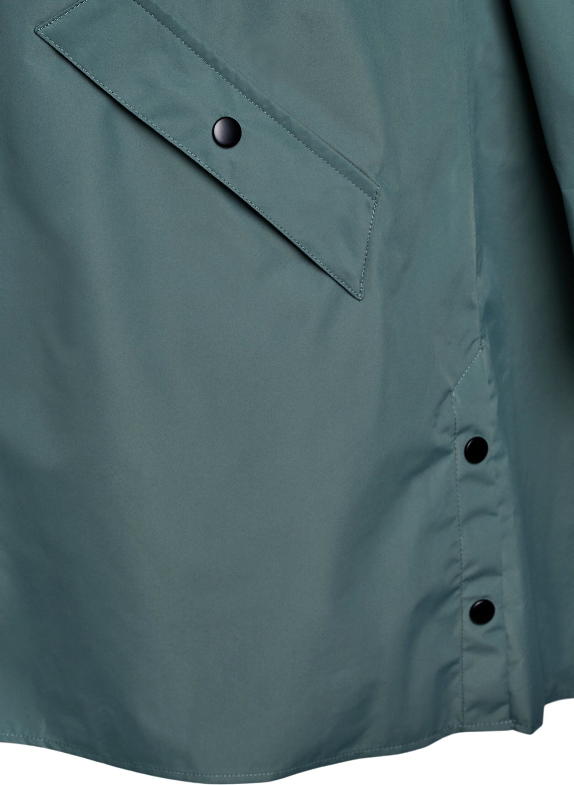 ZizziRegenjas met zakken en capuchon, Groen, Packshot image number 3