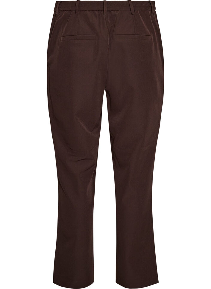 Trousers with pockets and straight legs, Brown, Packshot image number 1