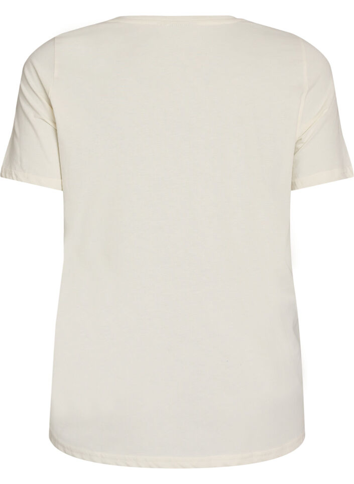 T-shirt met print, Wit, Packshot image number 1