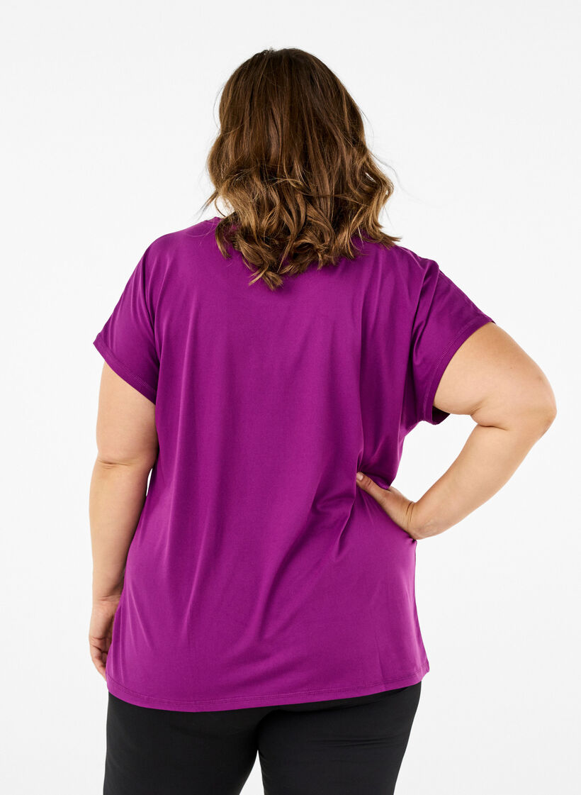 T-shirt basique, Violet, Model image number 2