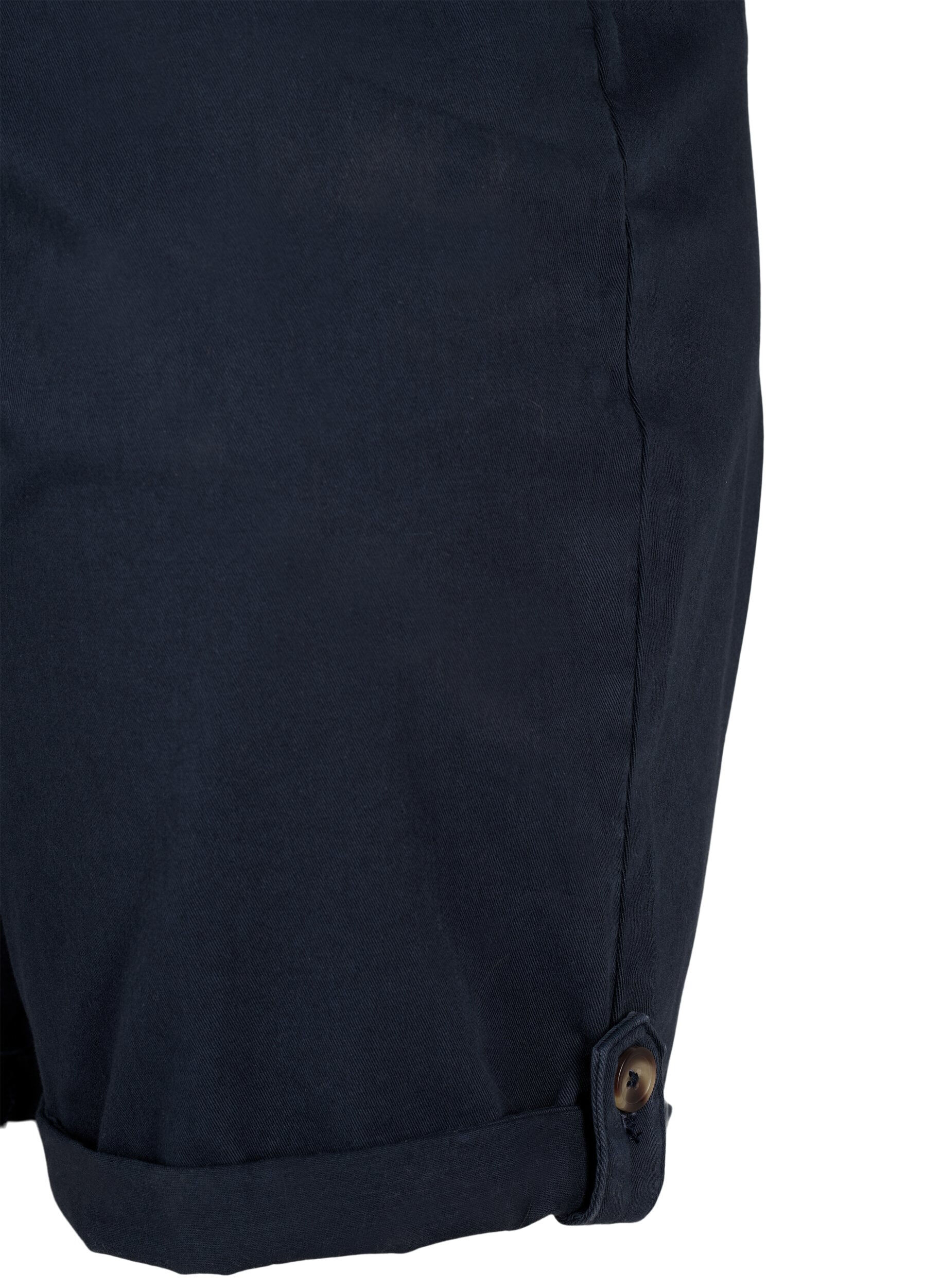 Zizzi Short chino &agrave; poches, Navy Blazer, Packshot image number 3