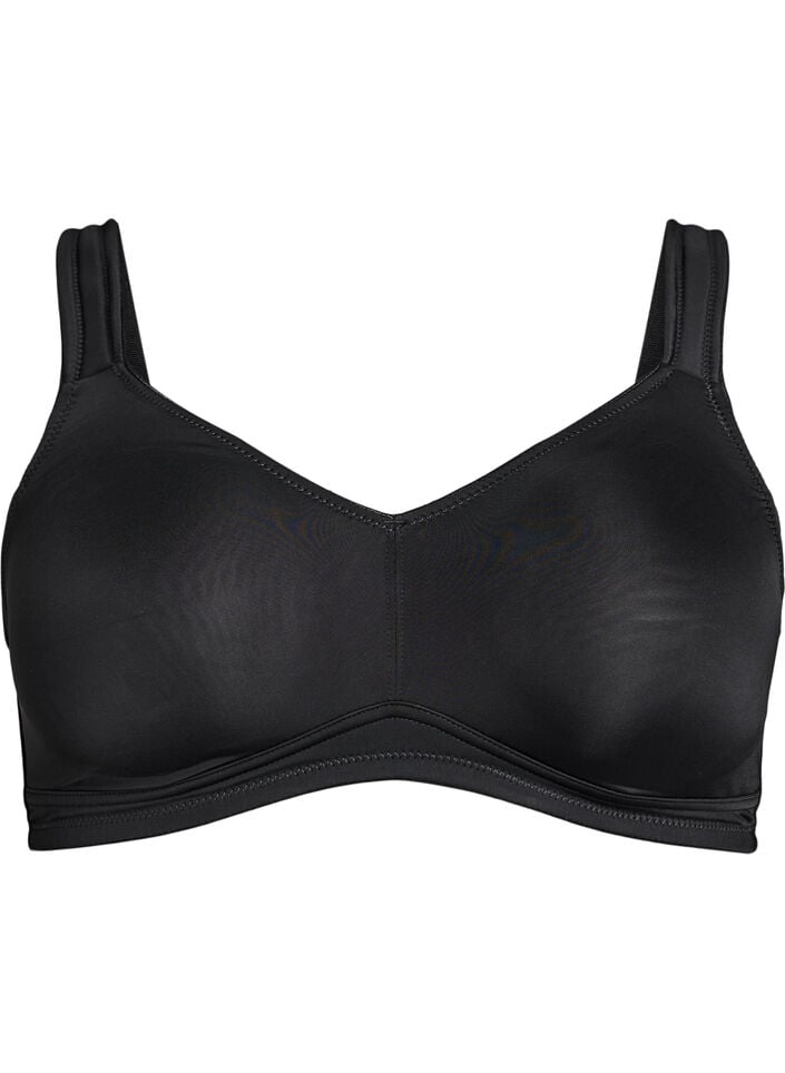Soutien-gorge confort avec bretelles rembourr&eacute;es, Noir, Packshot