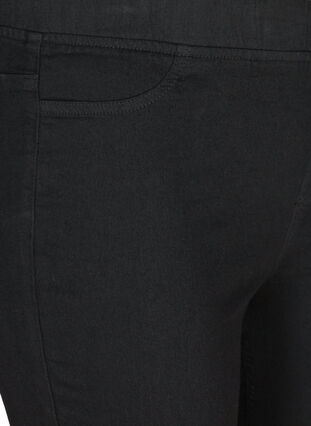 Driekwart broek in katoenmix, Black, Packshot image number 2