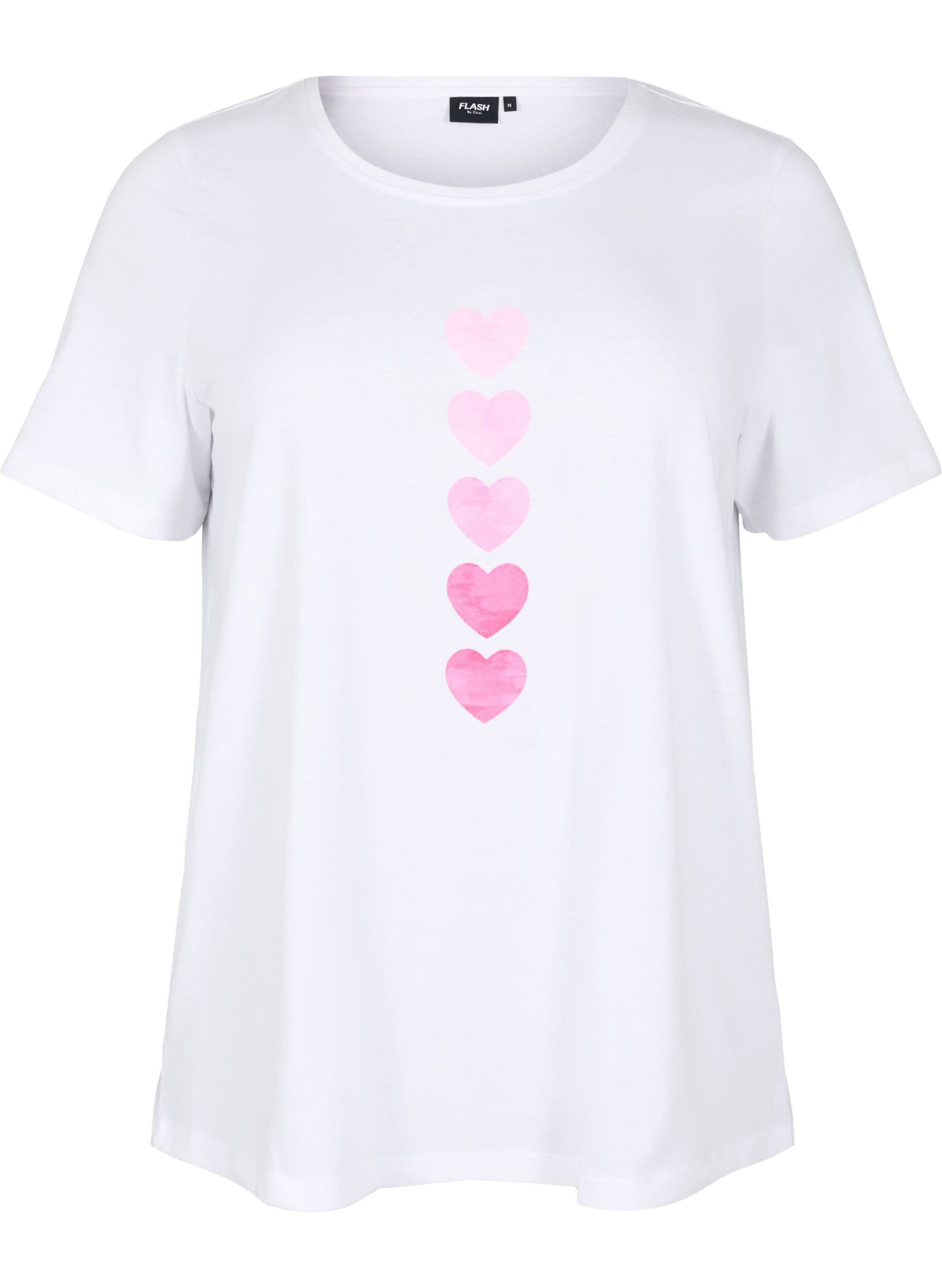 Zizzi FLASH &ndash; T-shirt avec motif, Blanc, Packshot image number 0