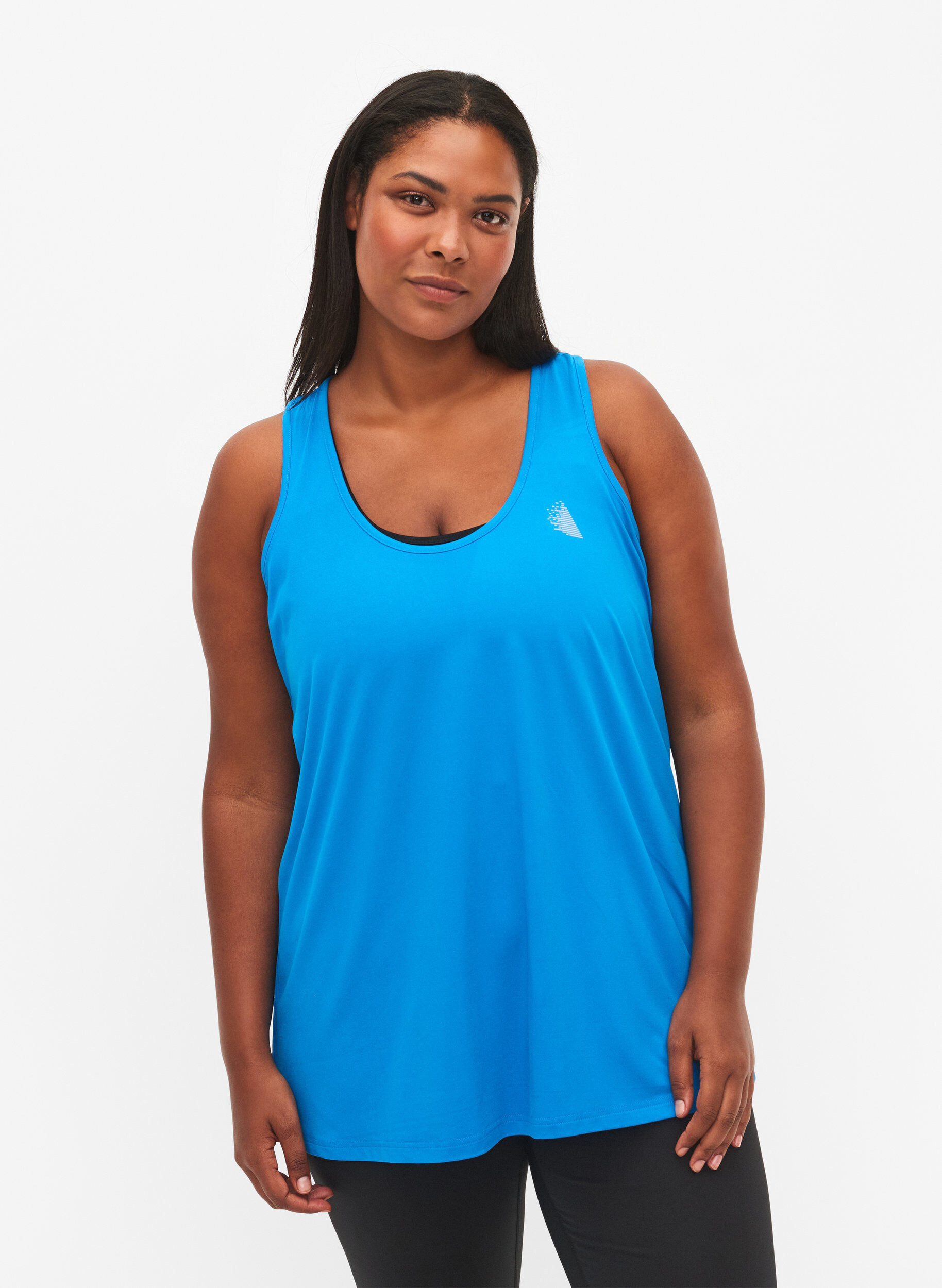 Zizzi Top de sport avec dos nageur , Bleu, Model image number 0