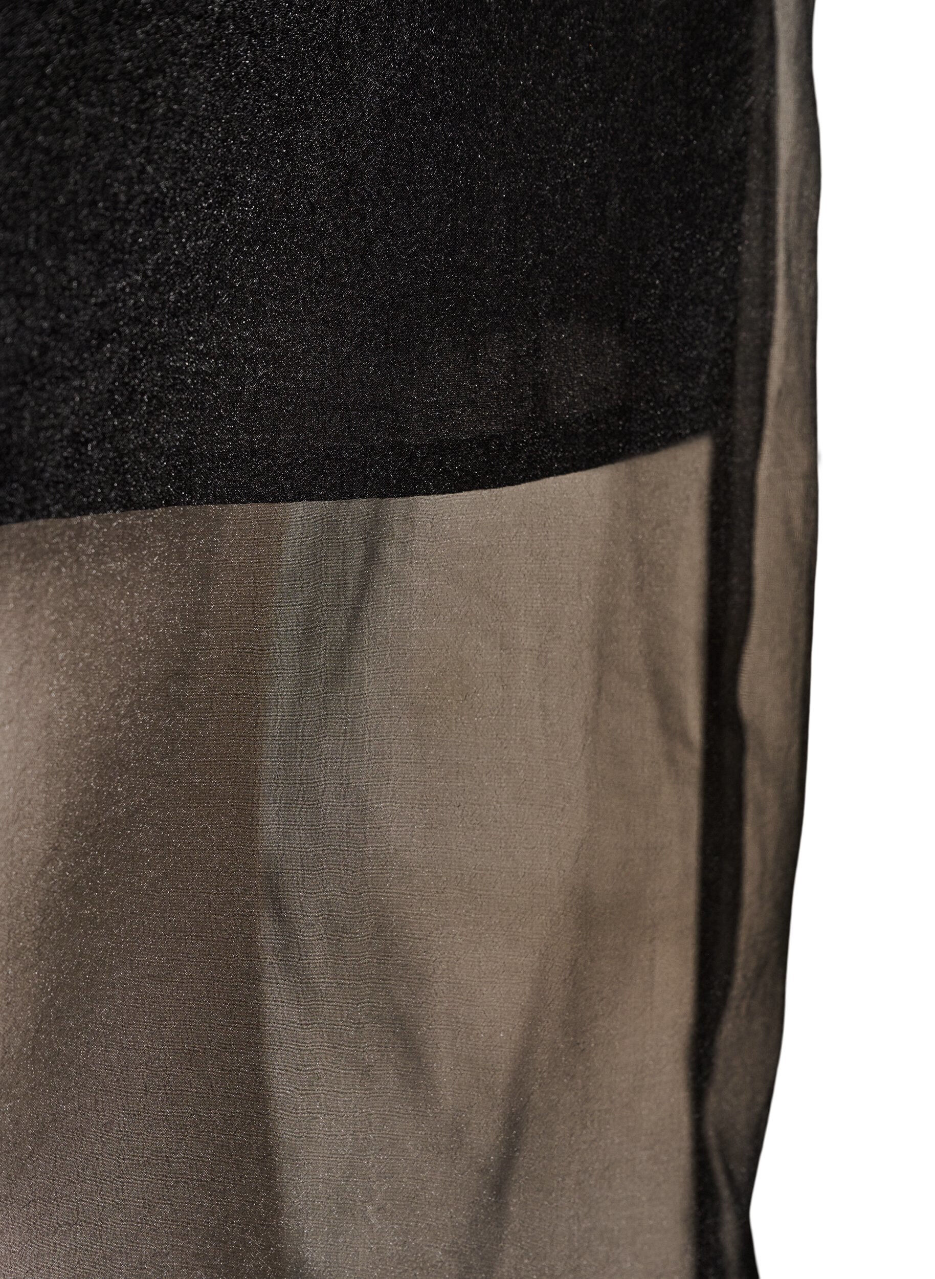 ZizziLange rok in organza-look, Zwart, Packshot image number 3