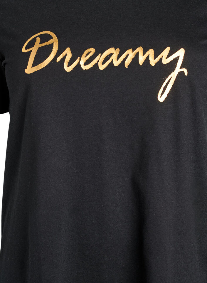 T-shirt met print, Zwart, Packshot image number 2