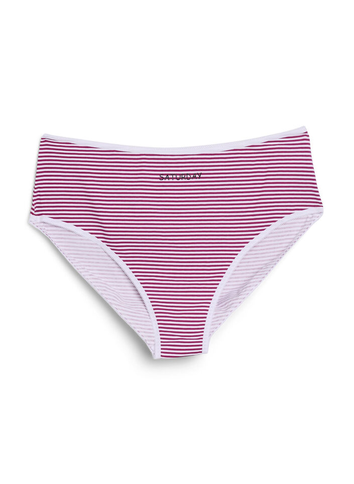 7-pack panties met normale taille, Blauw, Packshot image number 2