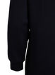 Korte sweatshirtjurk met een hoge hals, Zwart, Packshot image number 3