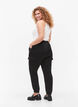 Pantalons de cargaison en satin, Black, Model image number 1