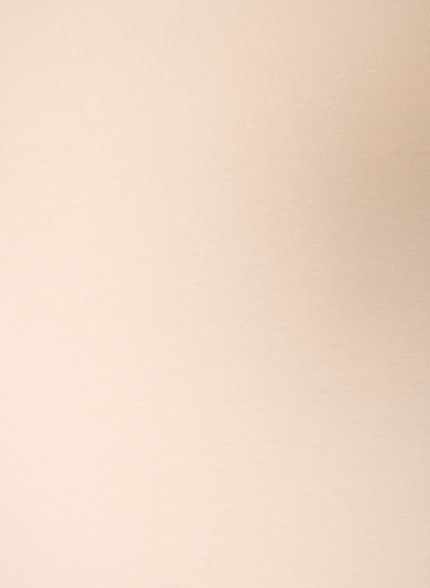ZizziEffen basic top in katoen, Beige, Packshot image number 2