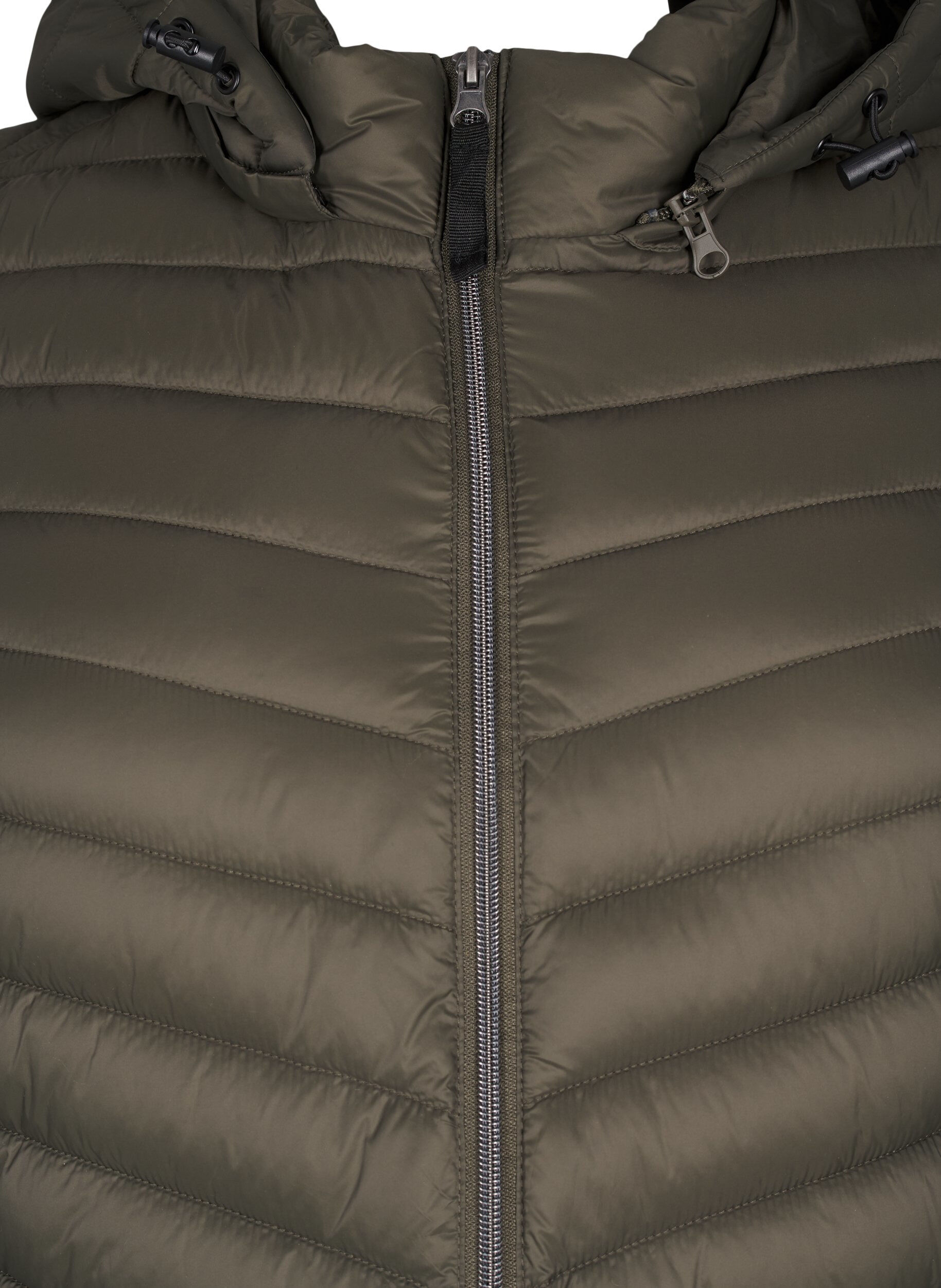 Zizzi Veste l&eacute;g&egrave;re avec des poches et une capuche d&eacute;tachable, Vert, Packshot image number 2