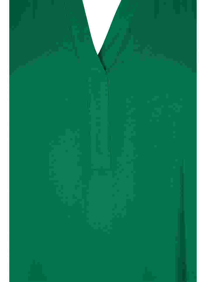 Blouse avec manches 3/4 et col en V, Jolly Green, Packshot image number 2