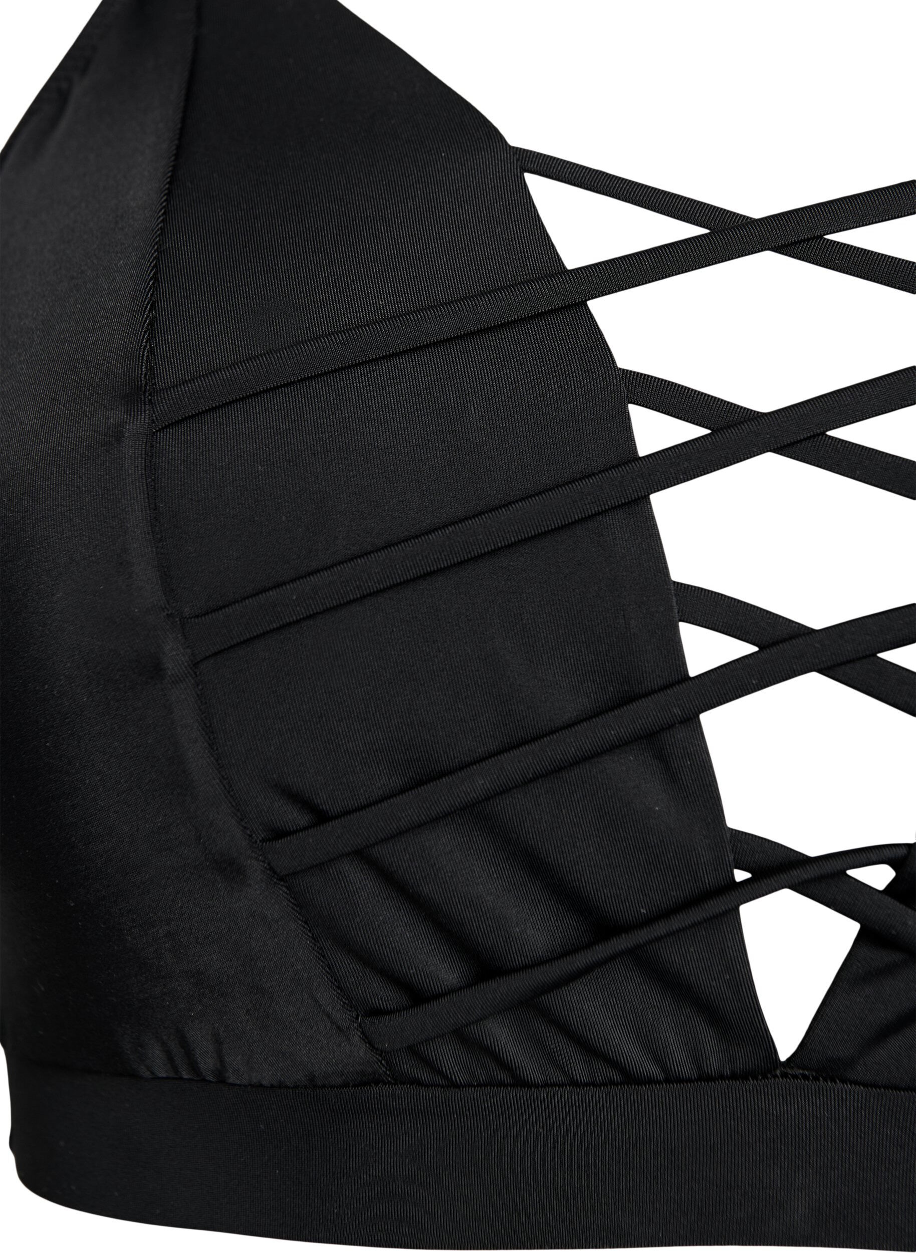 ZizziBikinitop met stringdetail, Zwart, Packshot image number 2
