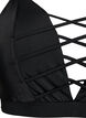 Bikinitop met stringdetail, Zwart, Packshot image number 2