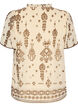 Blouse met patroon en gehaakte afwerking, Beige, Packshot image number 1