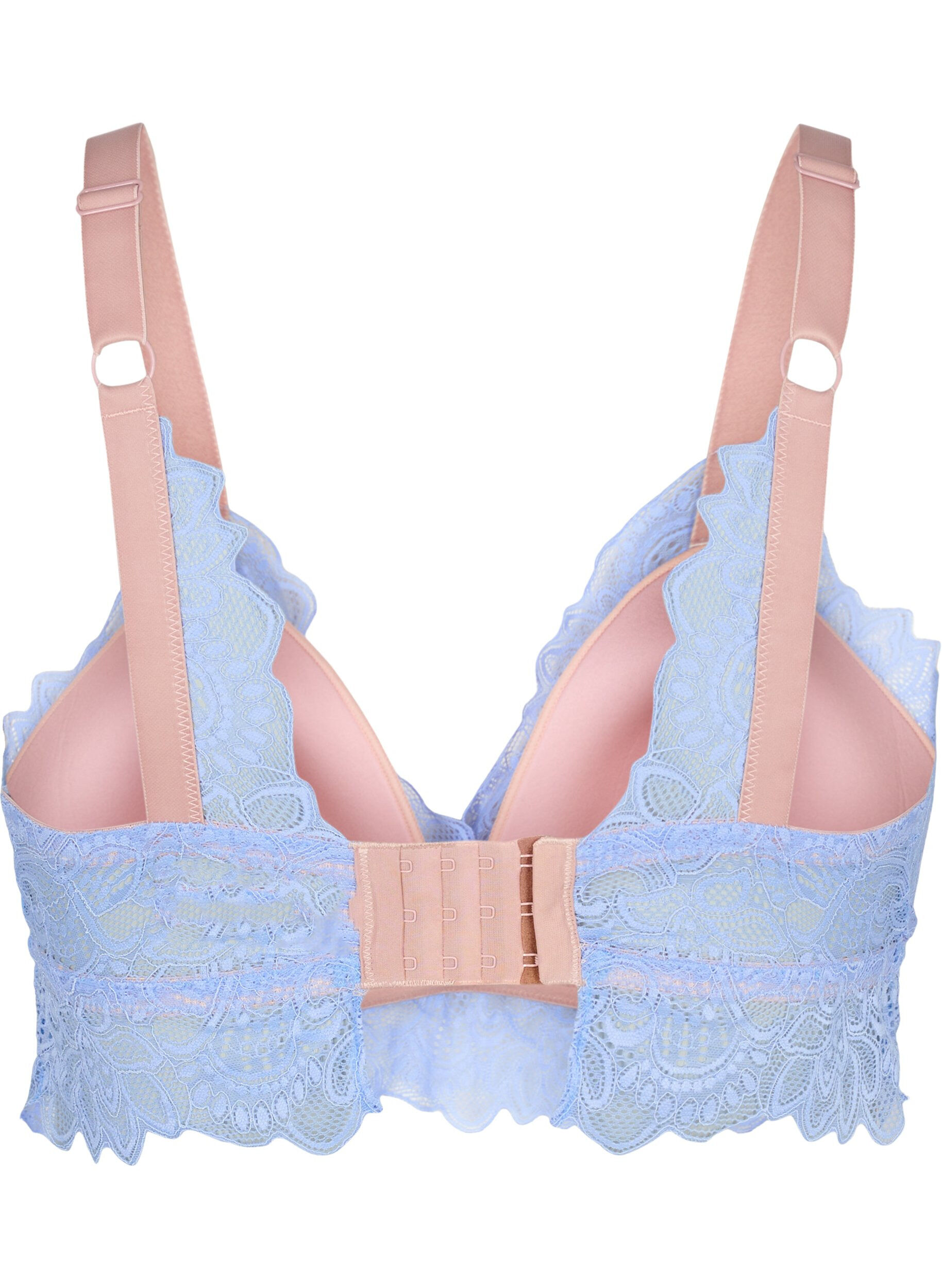 ZizziBralette van kant met zachte padding, Serenity, Packshot image number 1