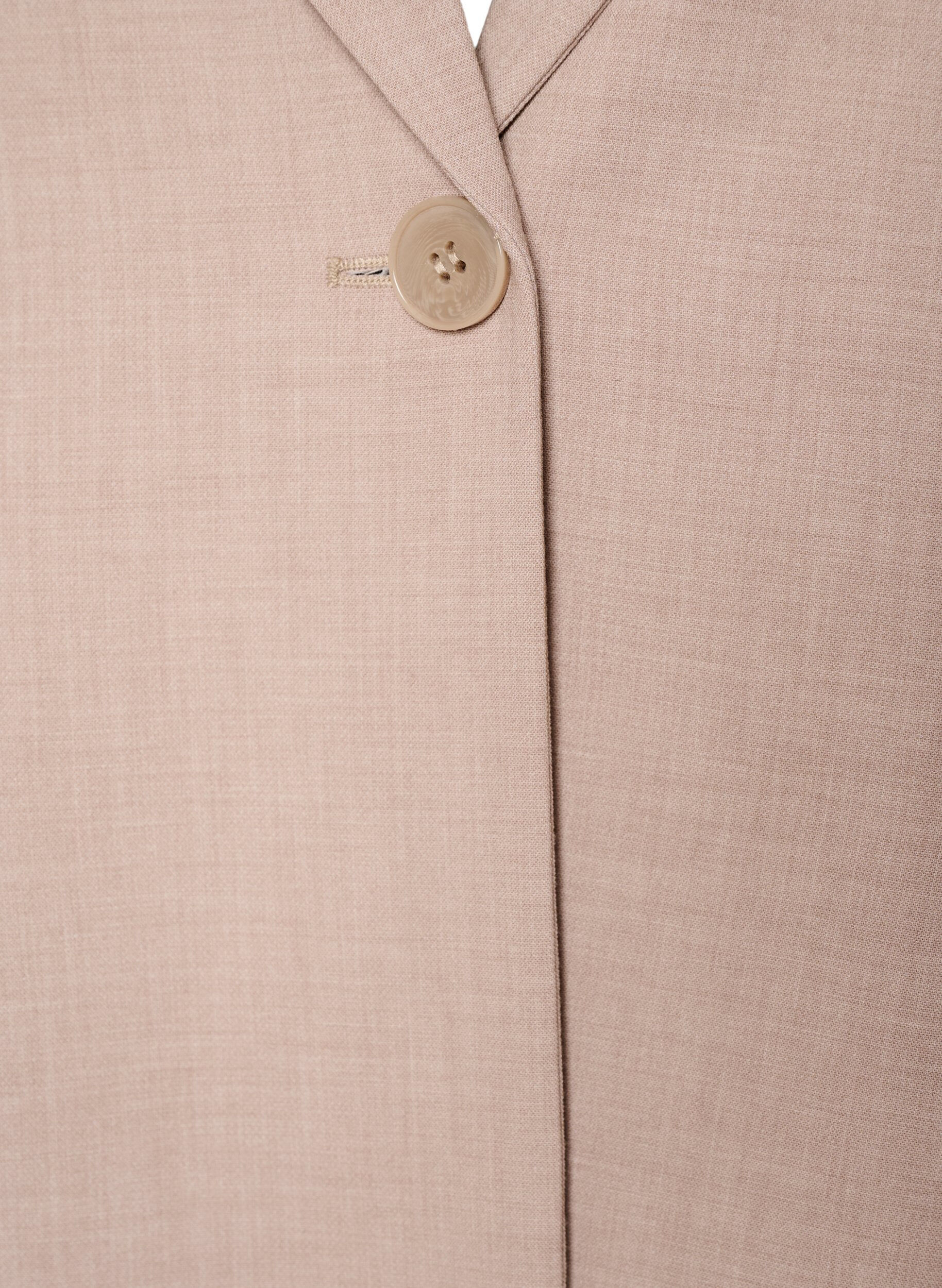 ZizziKlassieke blazer met knoopsluiting en zakken, Beige, Packshot image number 2