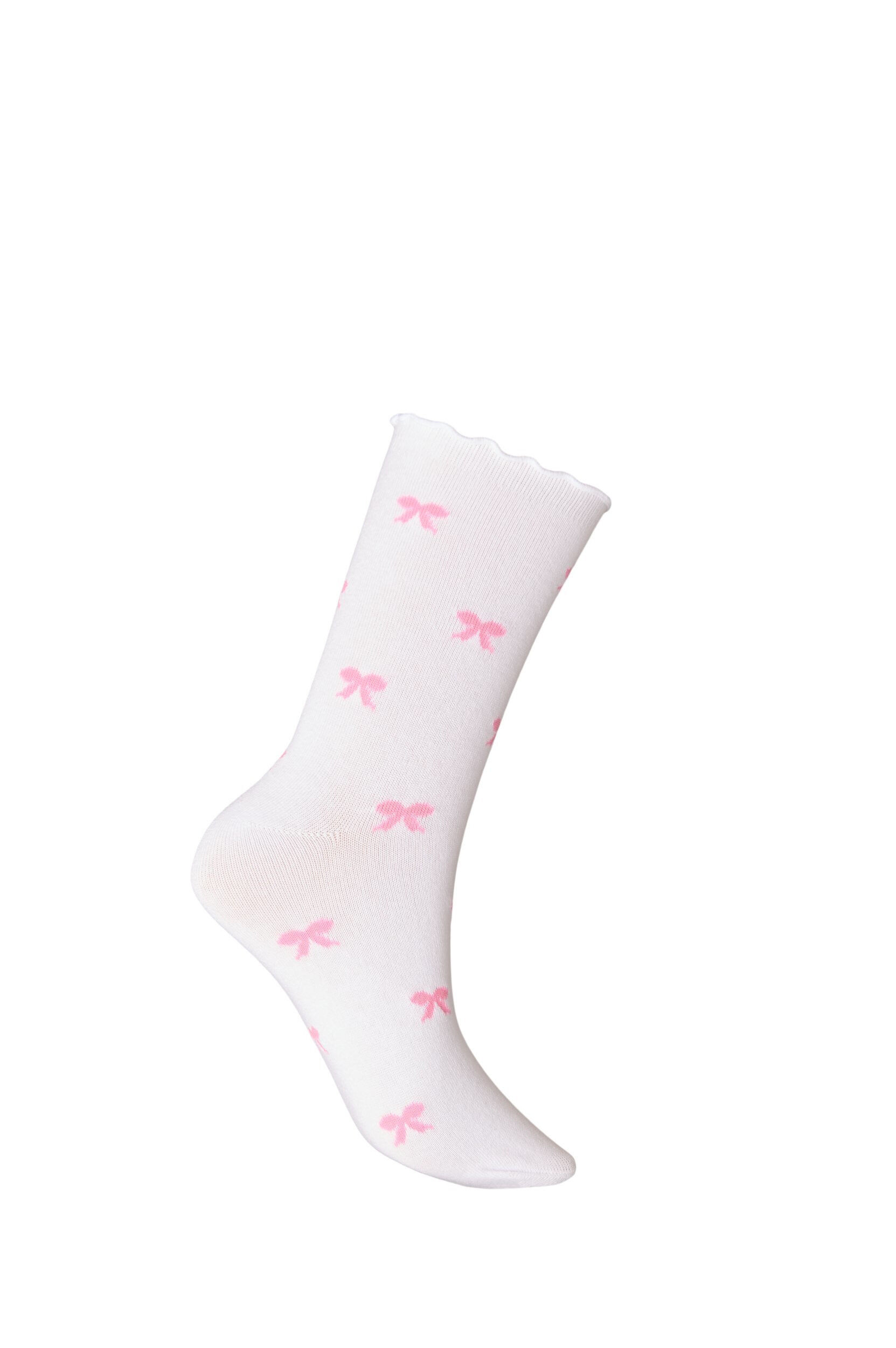 Zizzi Chaussettes en coton &agrave; motifs, Blanc, Packshot image number 1