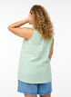 Top en coton avec forme en A, Vert, Model image number 2