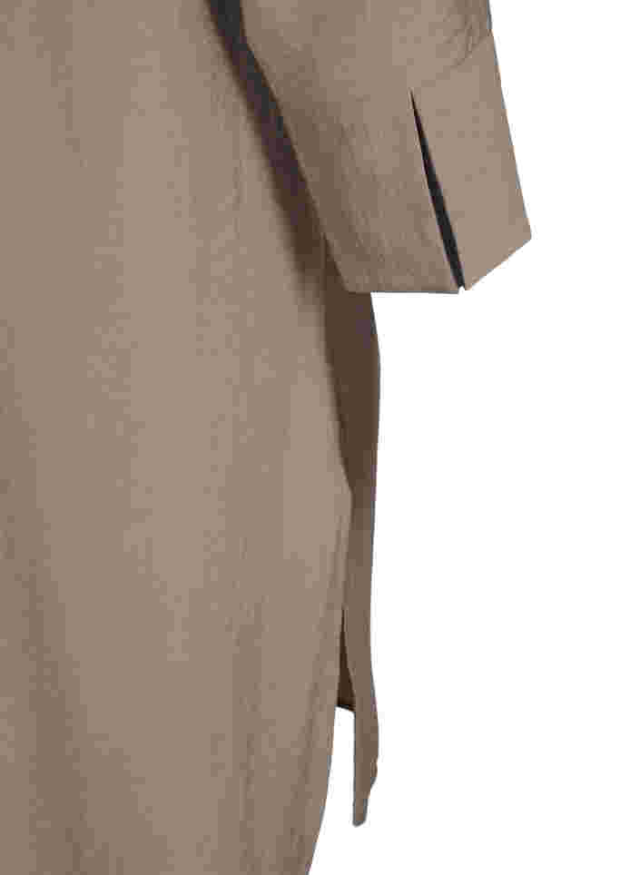 Robe chemise avec détail de lien et fente, Brindle, Packshot image number 3