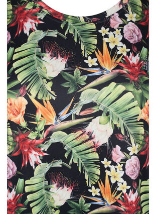 T-shirt de sport à manches courtes avec imprimé, Palm Flower AOP, Packshot image number 2