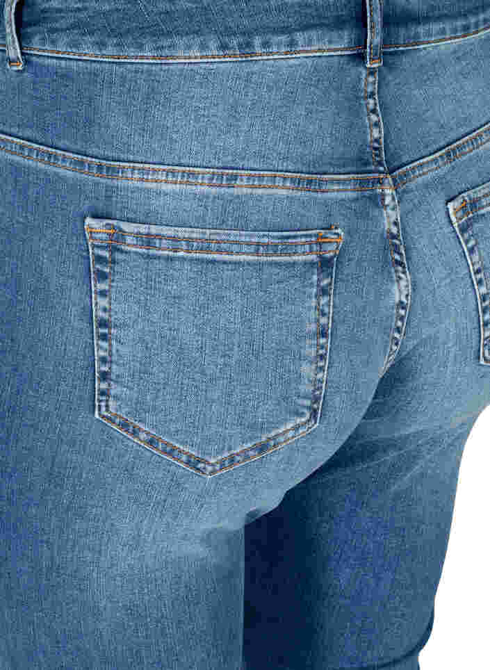 Ellen bootcut jeans met hoge taille, Blue denim, Packshot image number 3