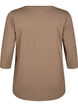 Training blouse met 3/4 mouwen, Beige, Packshot image number 1