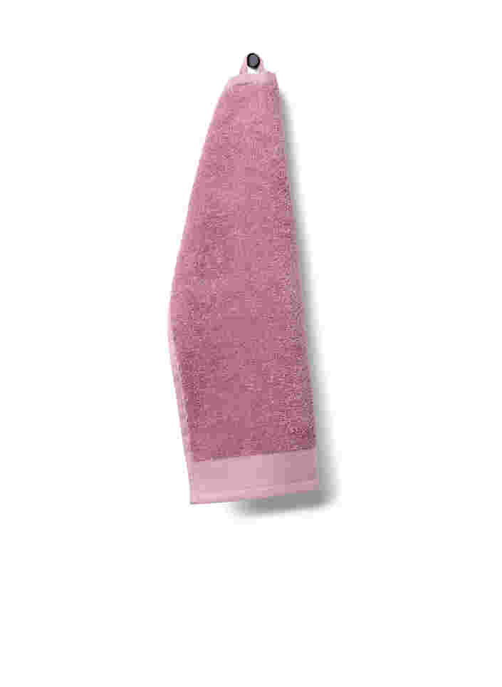 Handdoek in katoenen badstof, Deauville Mauve, Packshot image number 0