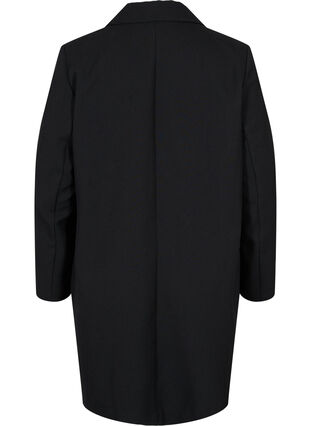 Manteau classique avec fermeture boutonnée, Black, Packshot image number 1