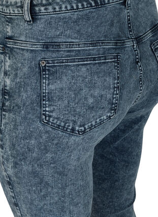 Cropped Bea jeans met extra hoge taille, Blue Snow Wash, Packshot image number 3