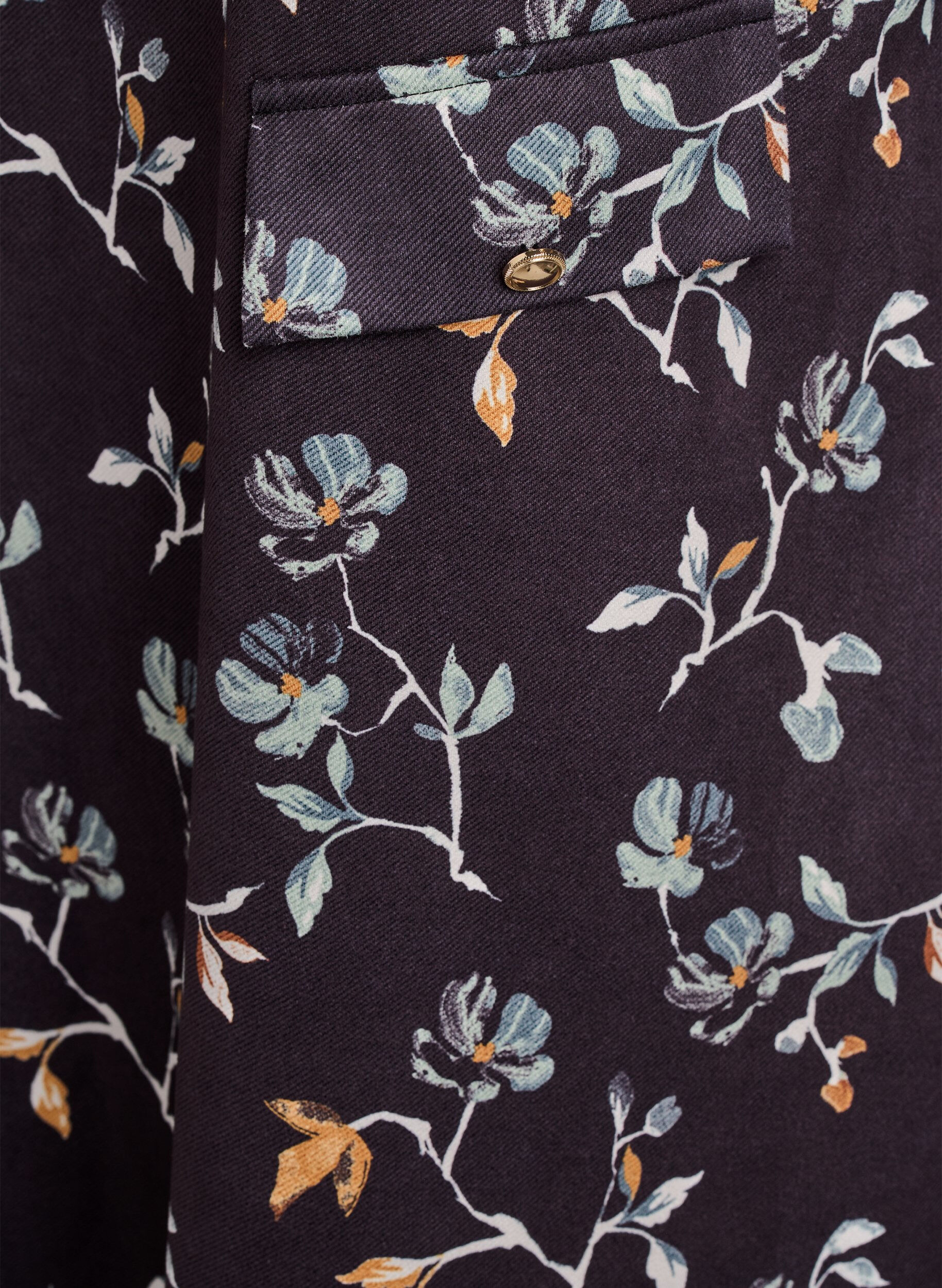 ZizziKorte A-lijn jurk met 7/8 mouwen, Zwart, Packshot image number 3